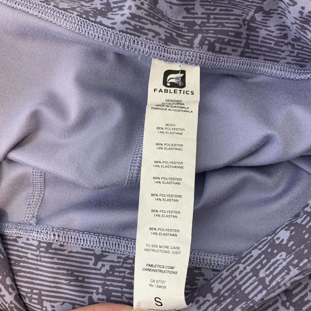 Fabletics Purple Gray Athletic Capri Leggings Sma… - image 6